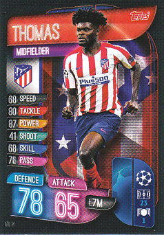 Thomas Atletico Madrid 2019/20 Topps Match Attax CL #ATL14